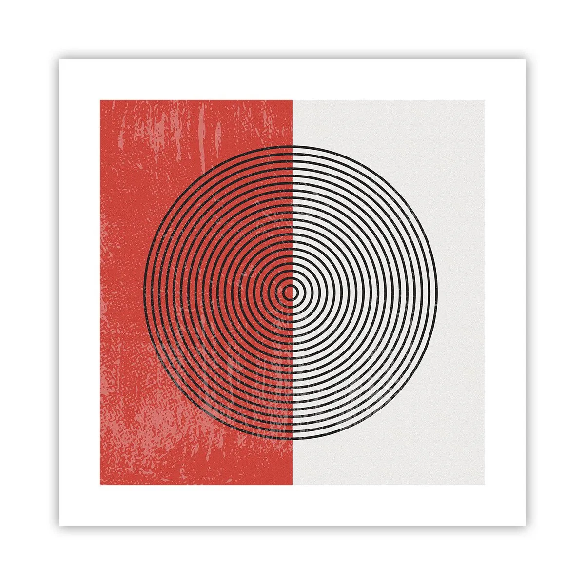 Affisch - Mitt i prick - 40x40 cm