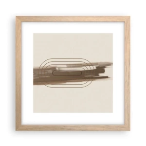 Affisch i ram av ljusek - Grå blåst - 30x30 cm