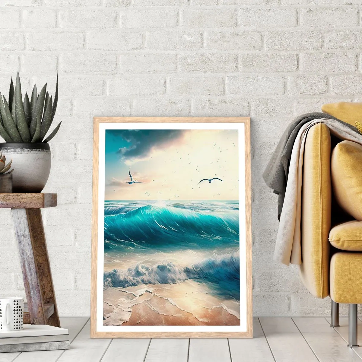 Affisch i ram av ljusek - Ljuder endast för dig - 50x70 cm