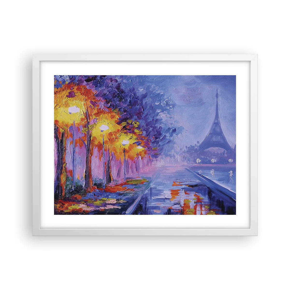 Affisch i vit ram - Drömpromenad - 50x40 cm