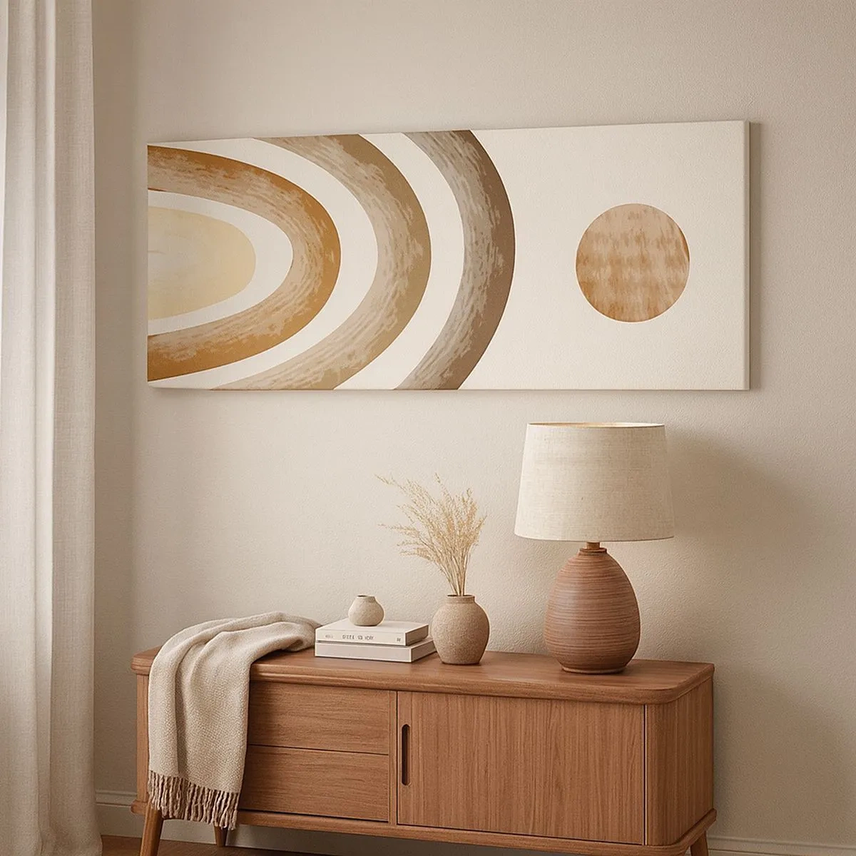 Canvastavla - Bild på duk - I den avlägsna galaxen - 100x40 cm