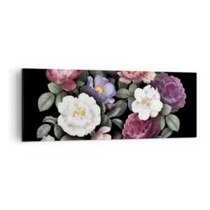 Canvastavla - Bild på duk - Från en engelsk trädgård - 140x50 cm