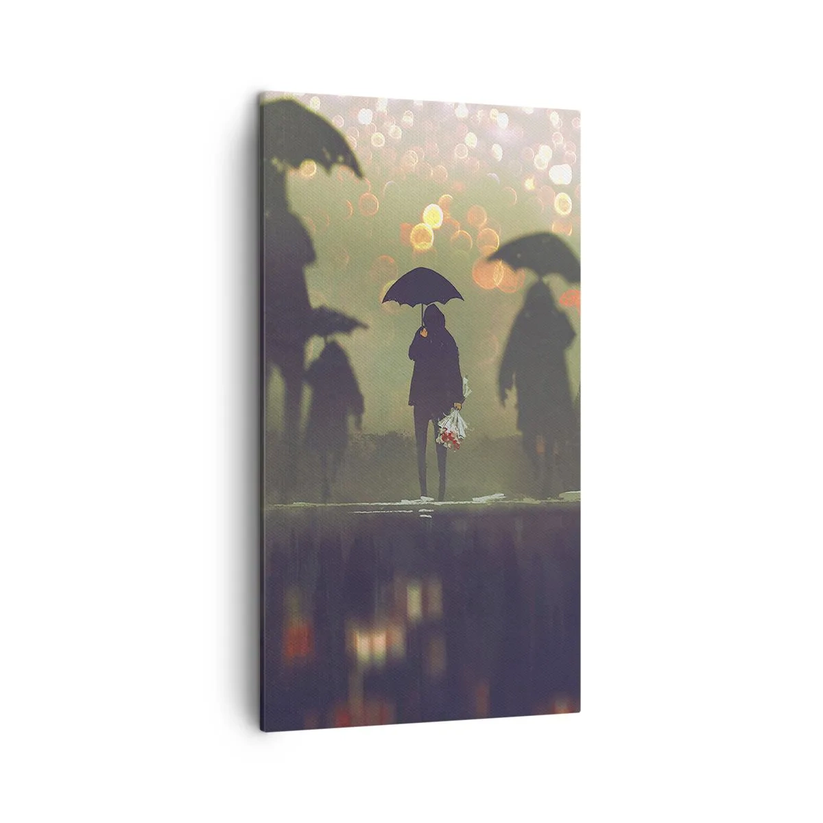 Canvastavla - Bild på duk - Ur vattendroppens perspektiv - 45x80 cm