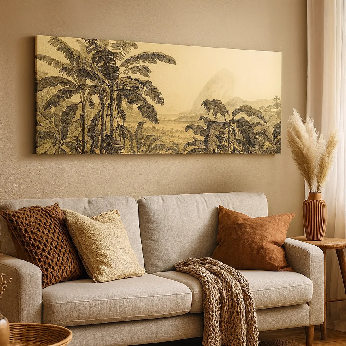 Canvastavla - Bild på duk - I kolonial stämning - 30x30 cm