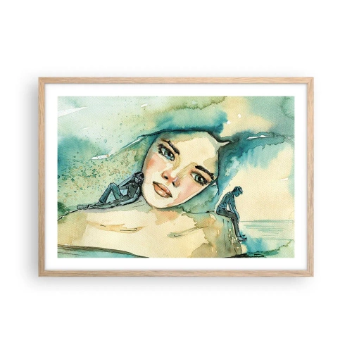 Affisch i ram av ljusek - Am I blue? - 70x50 cm