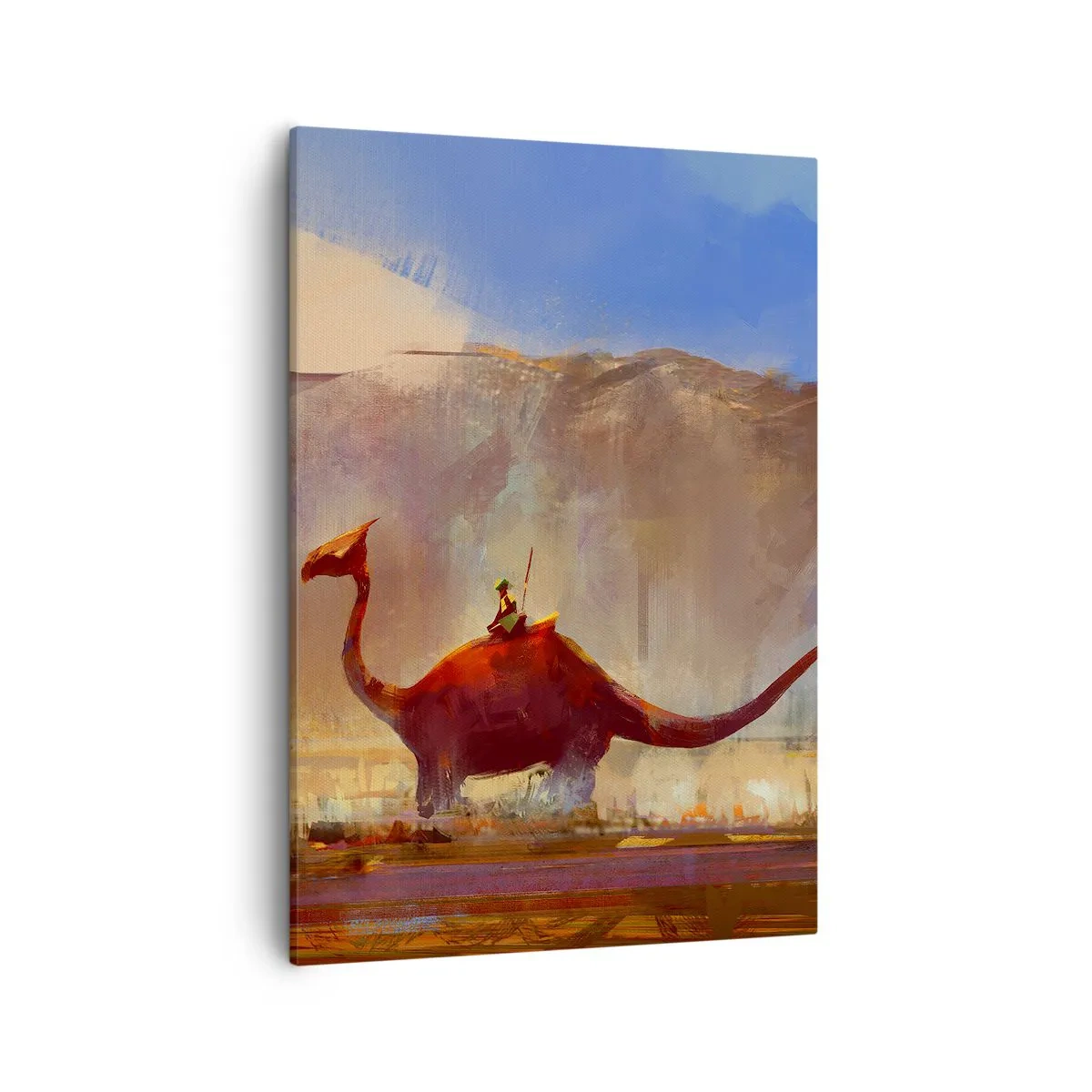 Canvastavla - Bild på duk - Om de inte dött ut - 50x70 cm