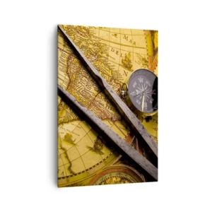 Canvastavla - Bild på duk - Var är skatterna? - 70x100 cm