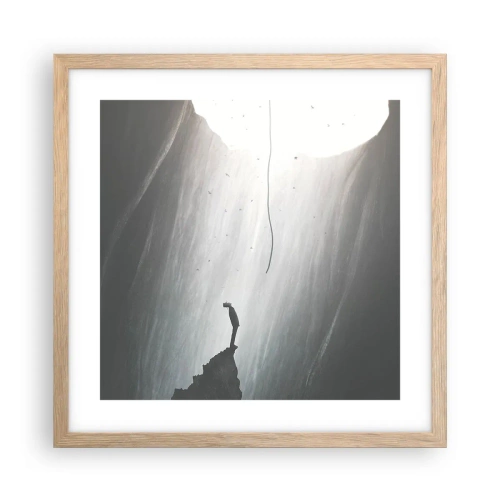 Affisch i ram av ljusek - Det finns alltid en väg ut - 40x40 cm