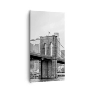 Canvastavla - Bild på duk - New York stämning - 65x120 cm