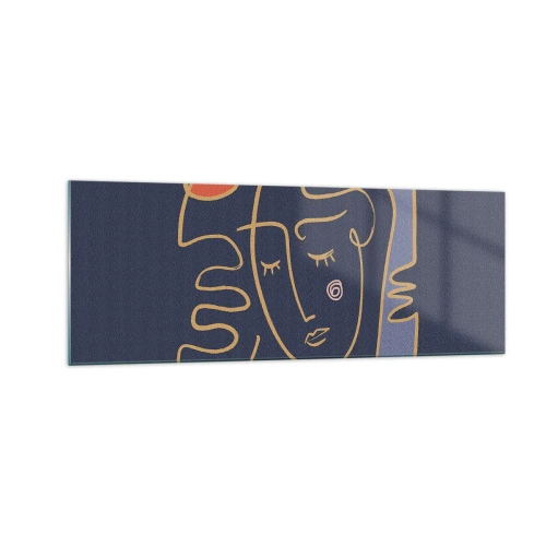 Glastavla - Bild på glas - I drömmarnas värld - 140x50 cm