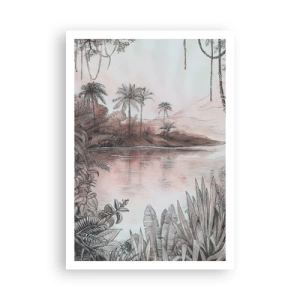 Affisch - En upptäcktsresandes dagbok från 1800-talet - 70x100 cm