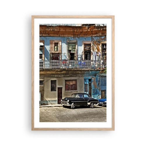 Affisch i ram av ljusek - Havana stämning - 50x70 cm