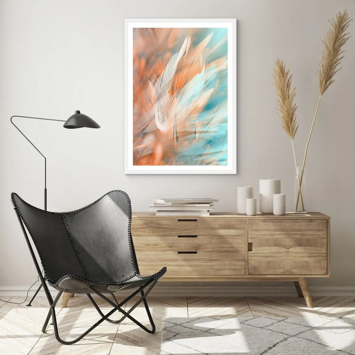 Affisch i vit ram - I mildhetens land - 50x70 cm