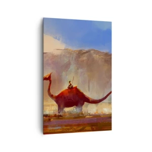 Canvastavla - Bild på duk - Om de inte dött ut - 80x120 cm