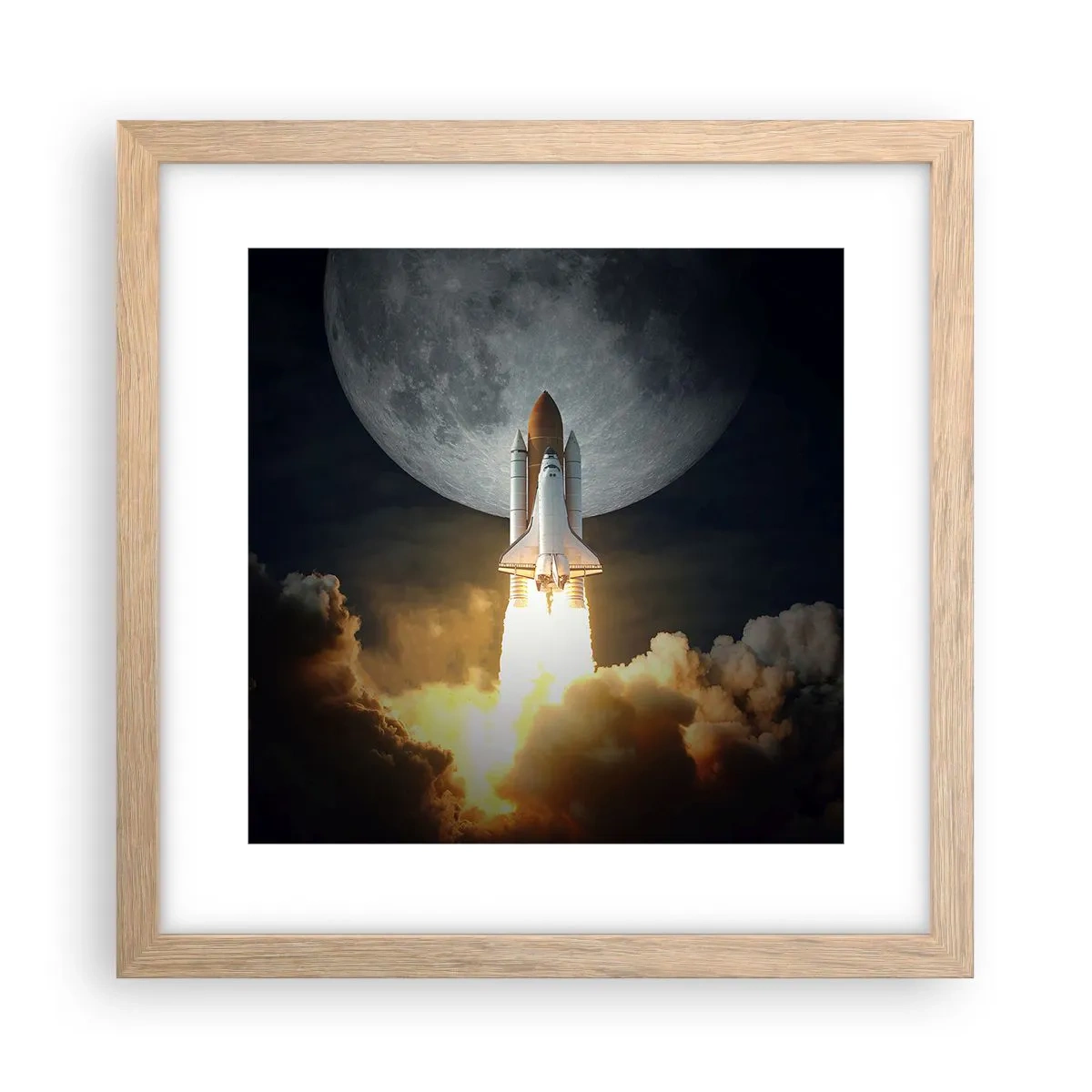 Affisch i ram av ljusek - Början på ett utomjordiskt äventyr - 30x30 cm