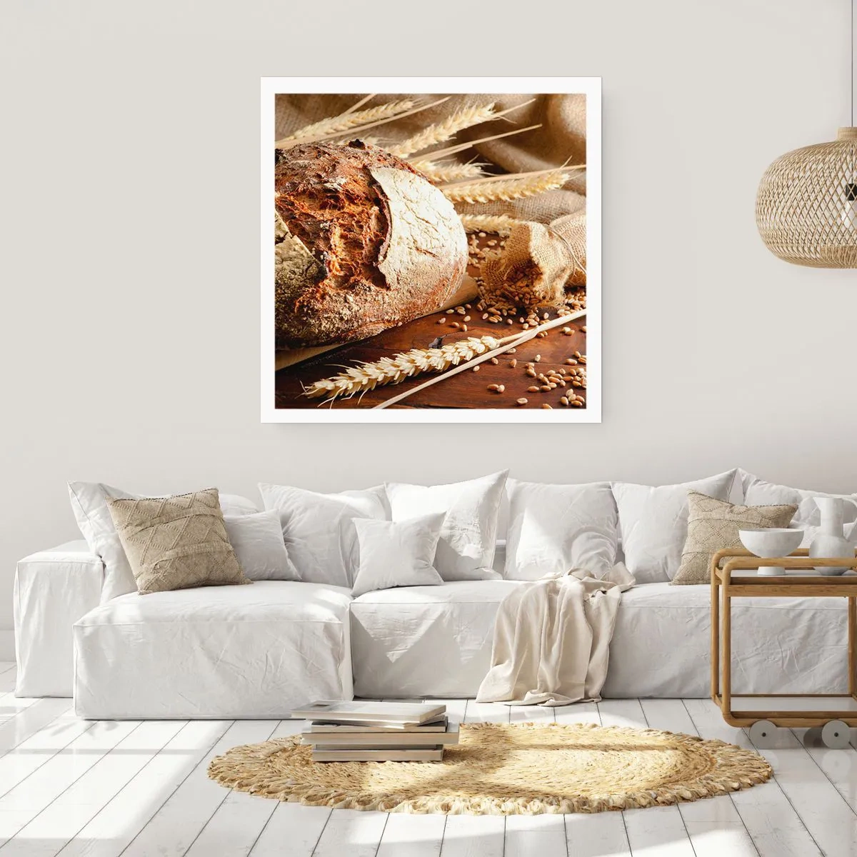 Affisch - Aptitlig, doftande, knaprig - 60x60 cm