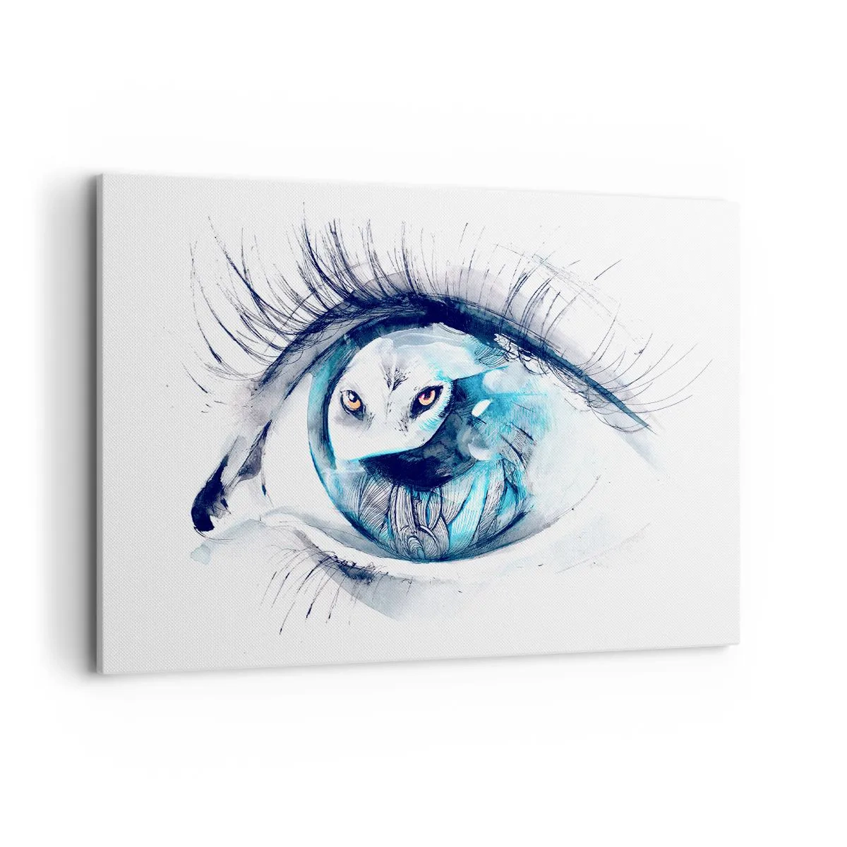 Canvastavla - Bild på duk - Öga mot öga med det vilda - 100x70 cm