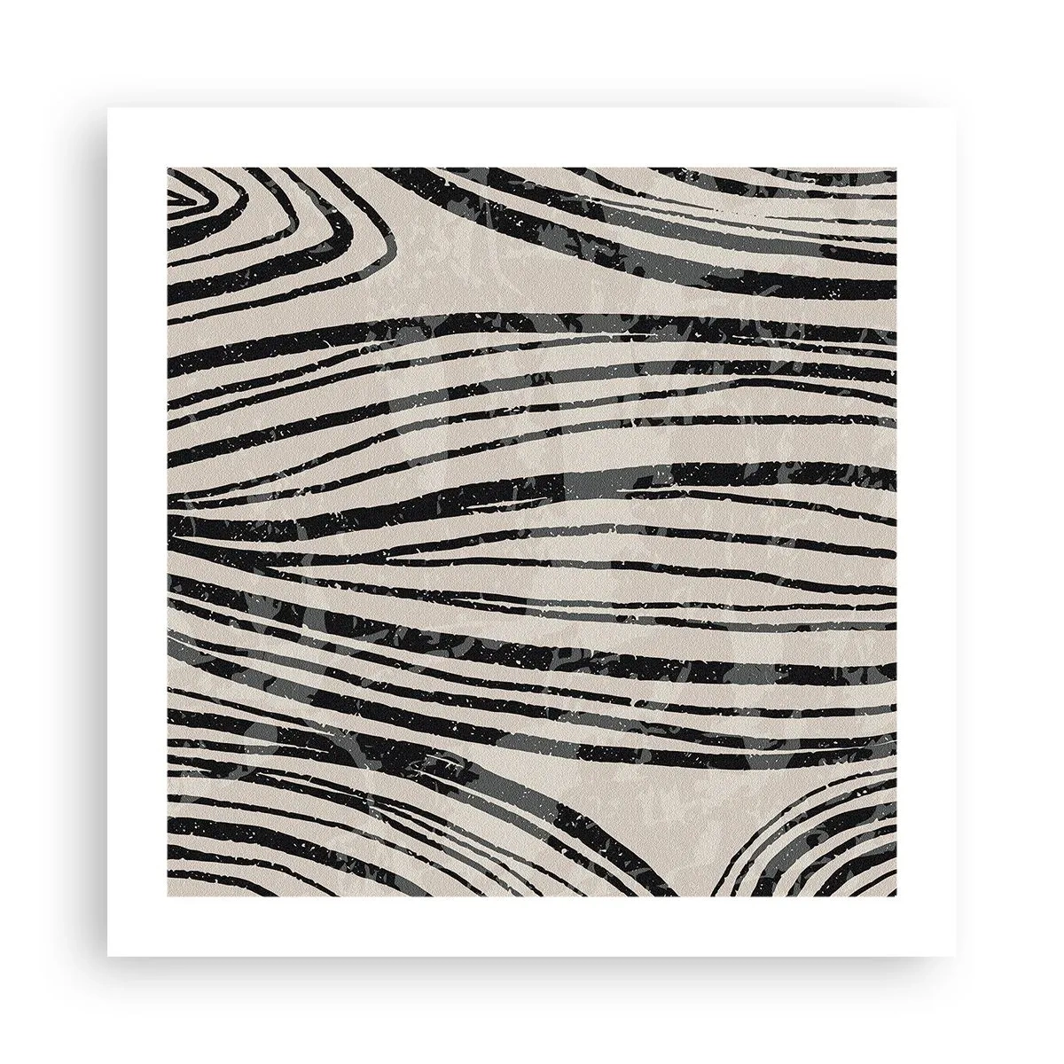 Affisch - Stänk av linjer - 50x50 cm