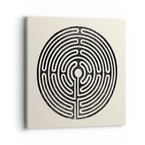 Canvastavla - Bild på duk - Mystisk ordning - 40x40 cm