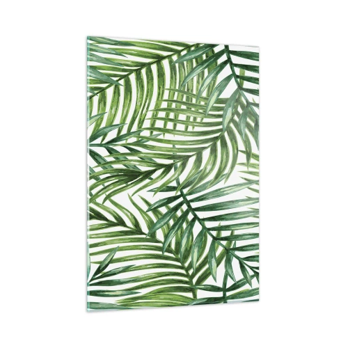 Glastavla - Bild på glas - Under gröna baldakinen - 50x70 cm