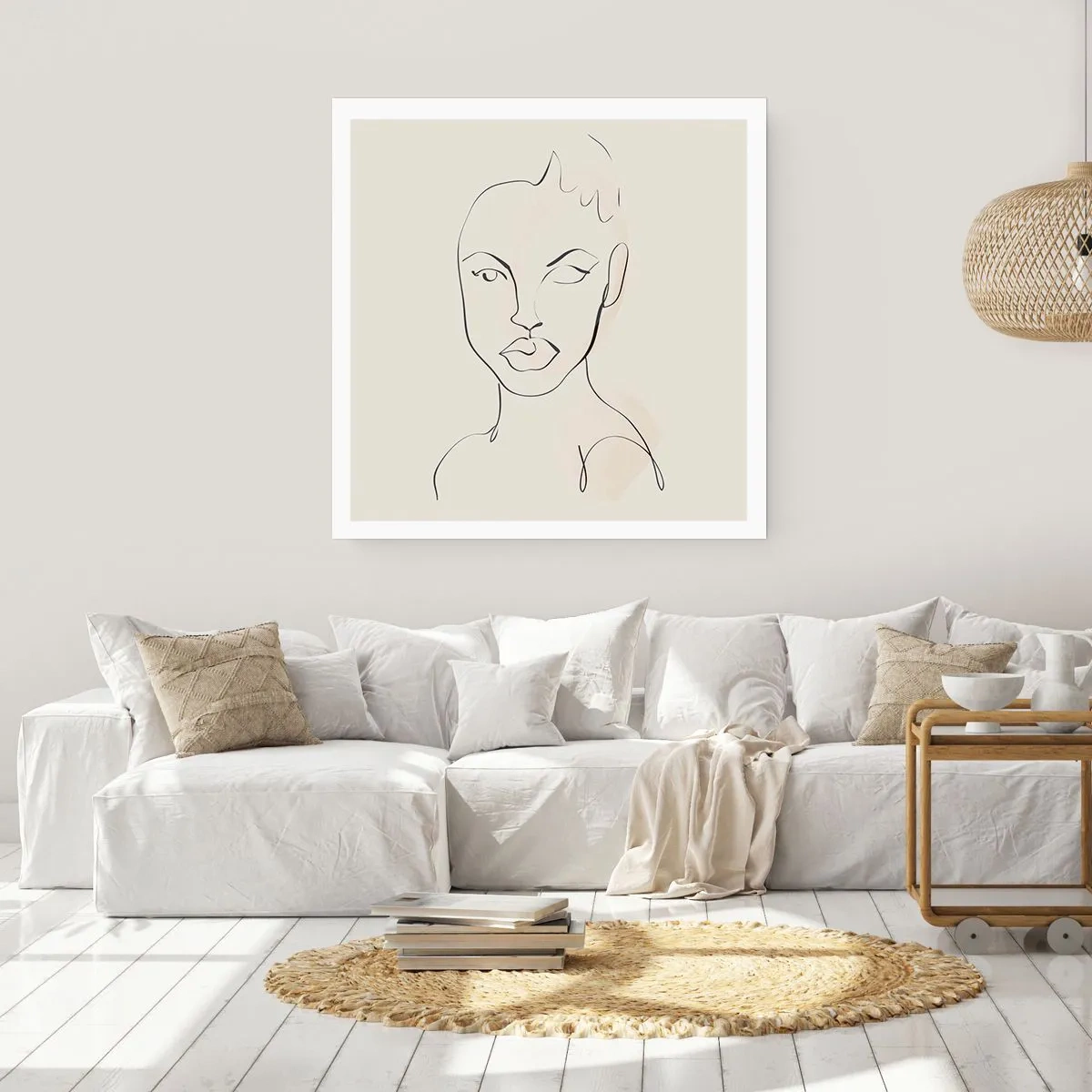 Affisch - Sensualitetens kontur - 40x40 cm