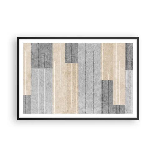 Affisch i svart ram - Komposition: allt i lod - 91x61 cm