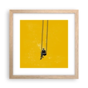 Affisch i ram av ljusek - En dag som alla andra - 30x30 cm