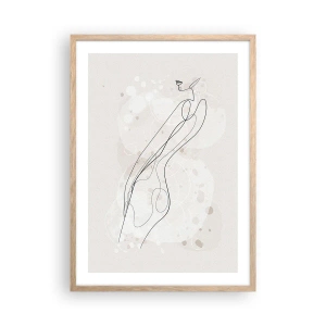 Affisch i ram av ljusek - Blicken går vilse - 50x70 cm