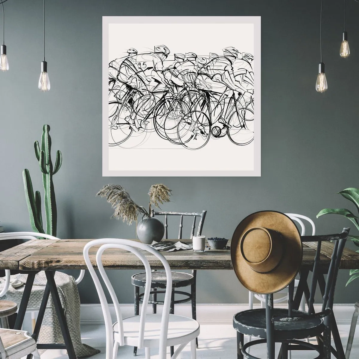 Affisch - Lagarbete - 60x60 cm