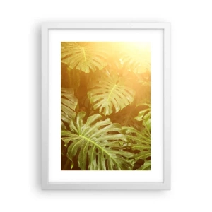 Affisch i vit ram - Beträda grönskan... - 30x40 cm
