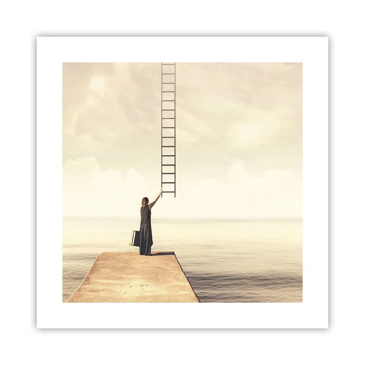 Affisch - Magisk resa - 40x40 cm