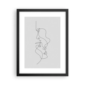 Affisch i svart ram - Sentimentala lustens glöd - 30x40 cm