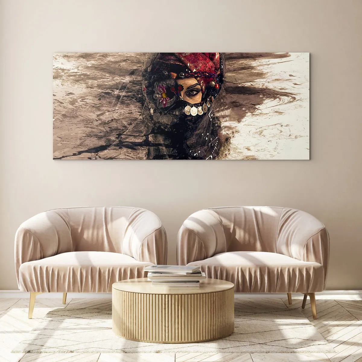 Glastavla - Bild på glas - Minst intrigerande - 160x50 cm