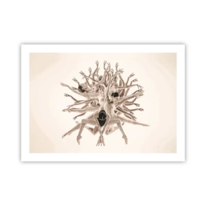 Affisch - Blommar i dansen - 70x50 cm