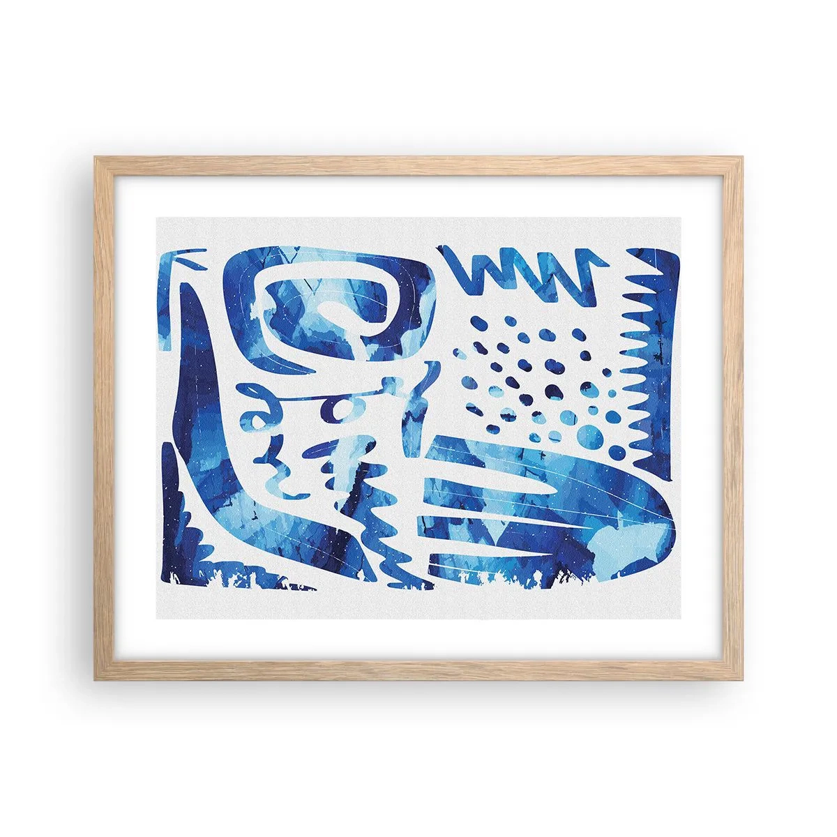 Affisch i ram av ljusek - Tillbaka till rötterna - 50x40 cm