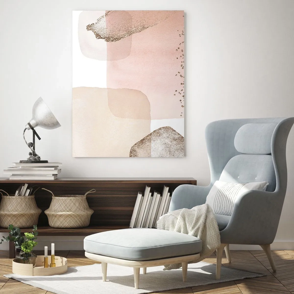 Glastavla - Bild på glas - Titta genom färgen - 70x100 cm