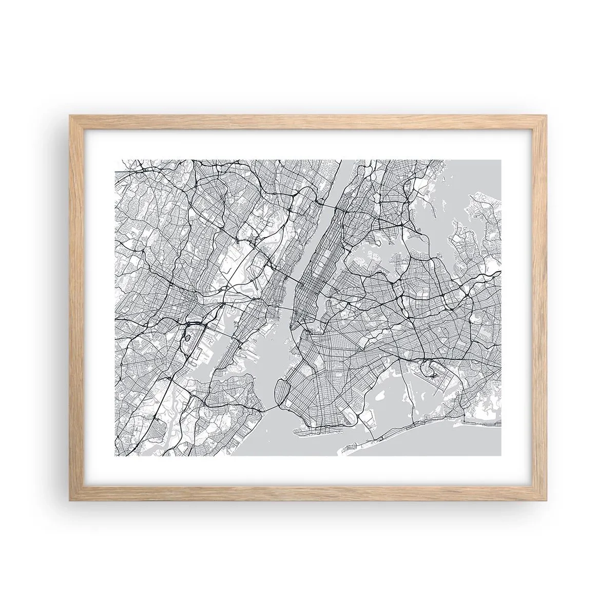 Affisch i ram av ljusek - Metropolens anatomi - 50x40 cm