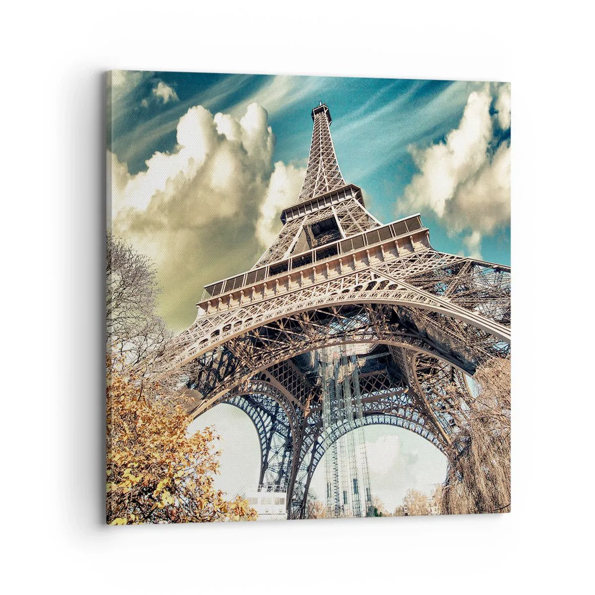Canvastavla - Bild på duk - Och på hösten i Paris... - 70x70 cm