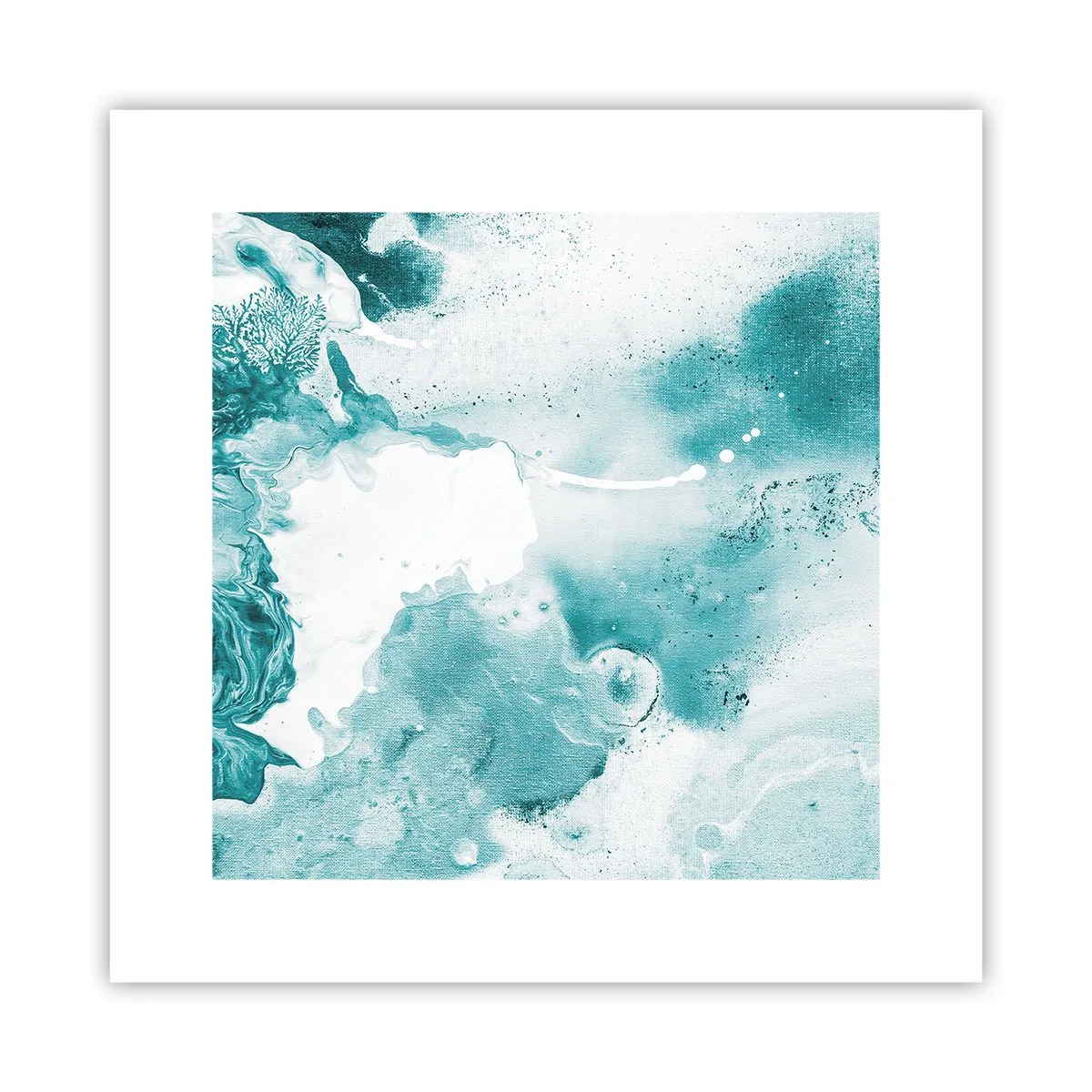 Affisch - Blåa laguner - 30x30 cm