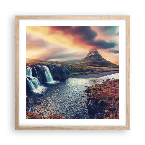 Affisch i ram av ljusek - I naturens majestät - 50x50 cm
