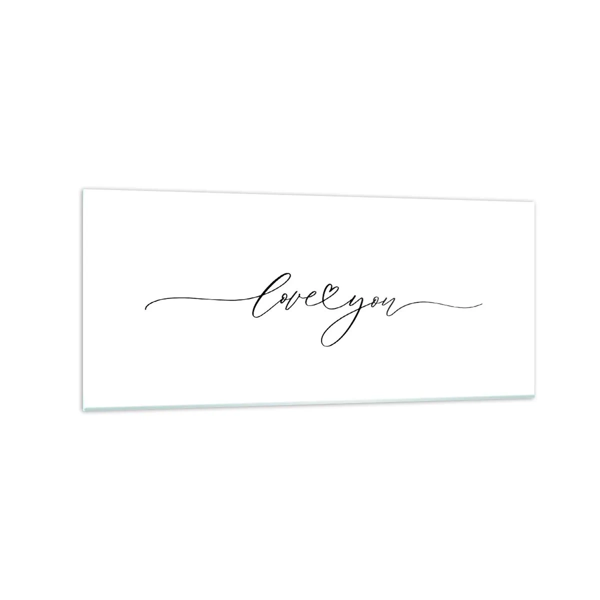 Glastavla - Bild på glas - Svart på vitt - 120x50 cm