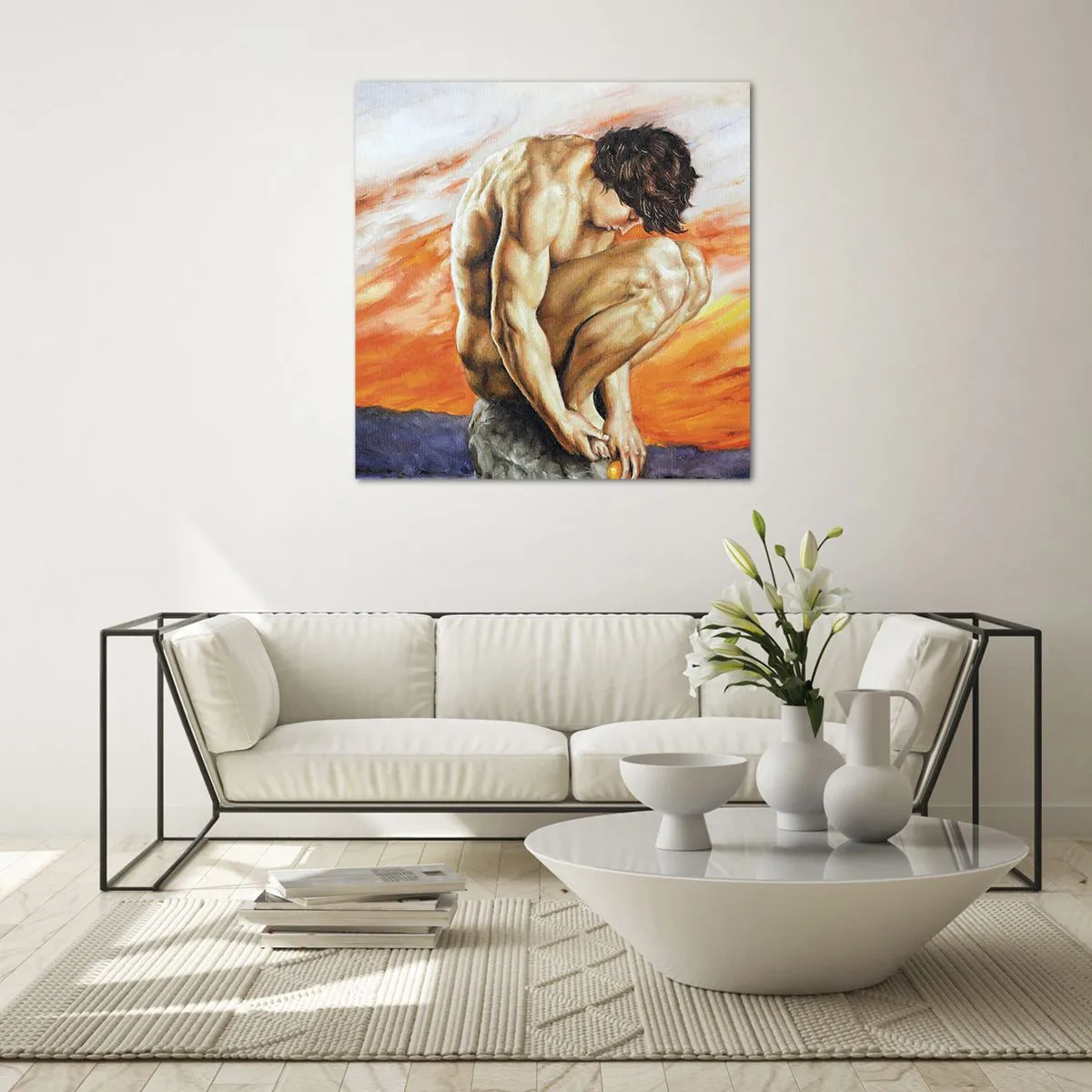 Glastavla - Bild på glas - Försänkt i sig själv - 50x50 cm