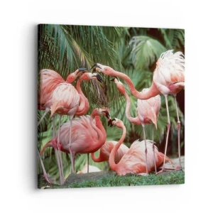 Canvastavla - Bild på duk - Eftermiddags skvaller - 30x30 cm