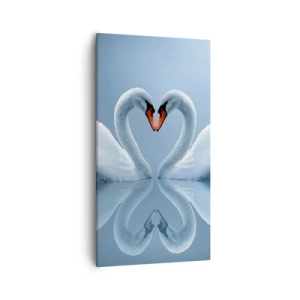 Canvastavla - Bild på duk - Tid för kärlek - 55x100 cm