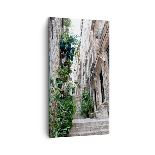 Canvastavla - Bild på duk - Gamla stans charm - 45x80 cm