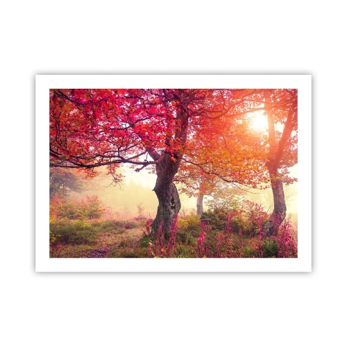 Affisch - Våldsam blommande - 70x50 cm