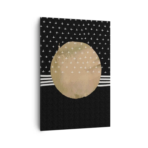 Canvastavla - Bild på duk - Komposition: galaxens flagga - 70x100 cm