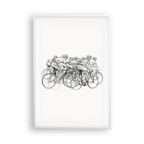 Affisch i vit ram - Lagarbete - 61x91 cm