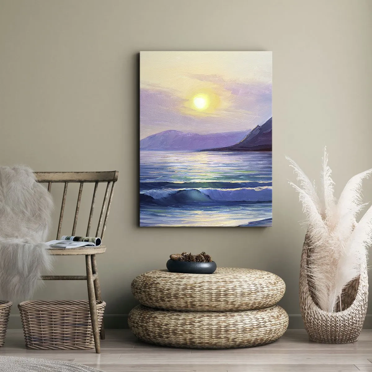 Canvastavla - Bild på duk - Vattnets och luftens kristall - 50x70 cm