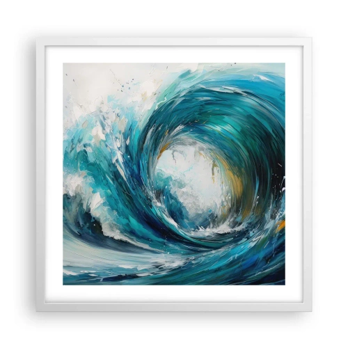 Affisch i vit ram - Havsportal - 50x50 cm